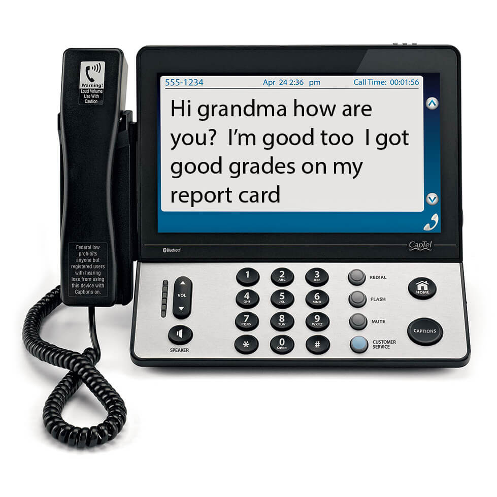 Captel captioned telephone